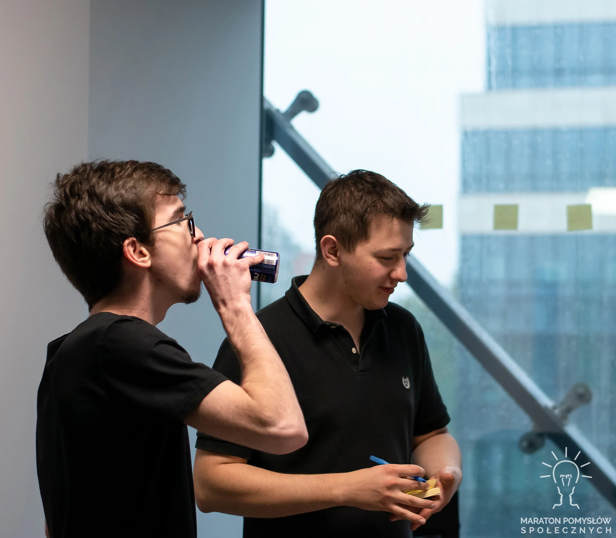 Uczestnicy podczas pracy na Maratonie Pomysłów Społecznych