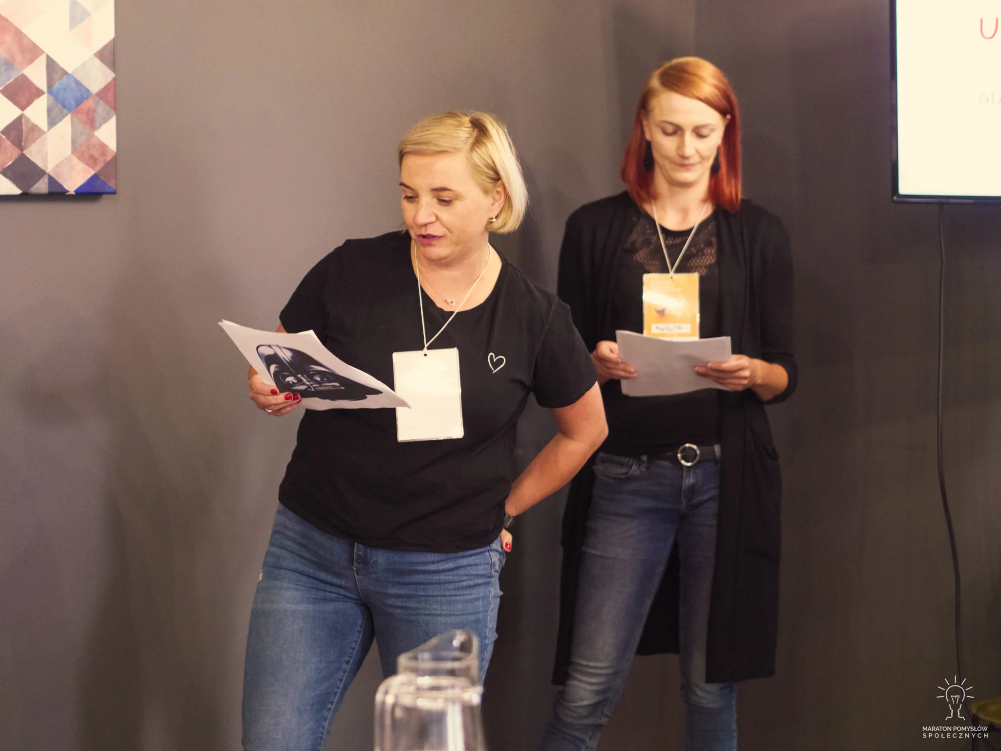 Prezentacja zespołu Kolektywne podczas Maratonu Pomysłów Społecznych